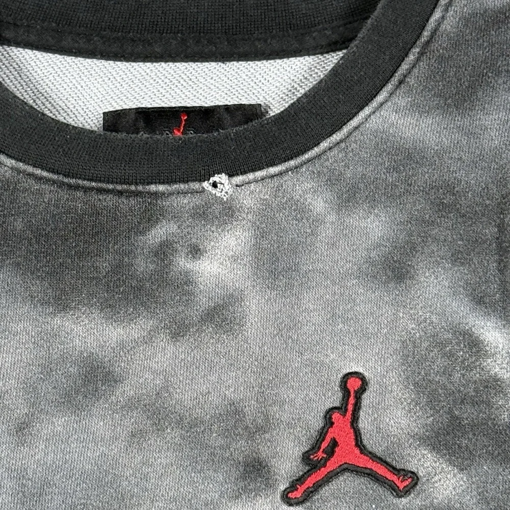 Jordan Camo Camouflage Pullover‎ Sweatshirt  Youth Medium 10-12 black Y2K 90's